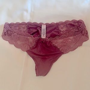 Victoria Secret Lace Waist NylonThong, size M